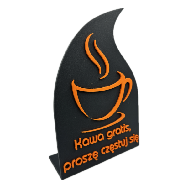 Tabliczka „Kawa gratis, proszę częstuj się”